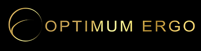 Optimum Ergo Logo - Black and Gold Optimum Ergo Logo - Black and Gold